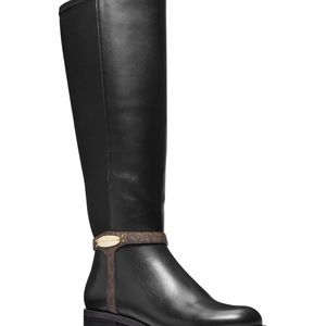 Michael Kors Finley Wide-Calf Riding Boots